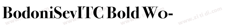 BodoniSevITC Bold W0字体转换